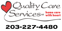 Quality care service logo with white background